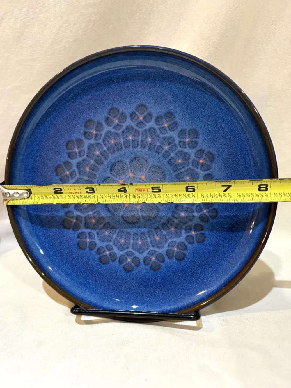 Denby Langley Midnight Luncheon Salad Plate 8.25
